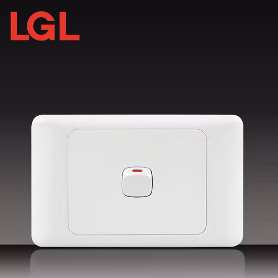 China Factory Igoto SAA Australia Electric Light Wall Switch 10A Horizontal Single Powerpoint Wall Switch