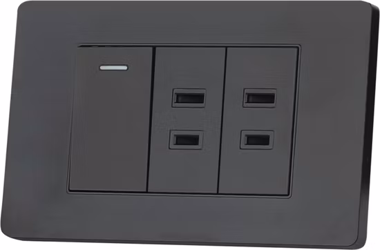 Tomada de poder inteligente de Tailândia do dobro do interruptor da luz da tecla da parede do OEM