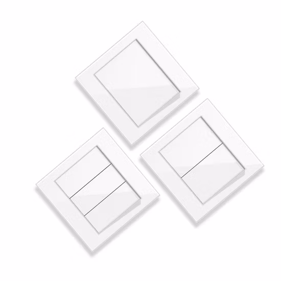 S3.1 UK 2 Gang 13A FM Switched Tomada Painel Grande LED Interruptor de Parede Inteligente com Luz Neon